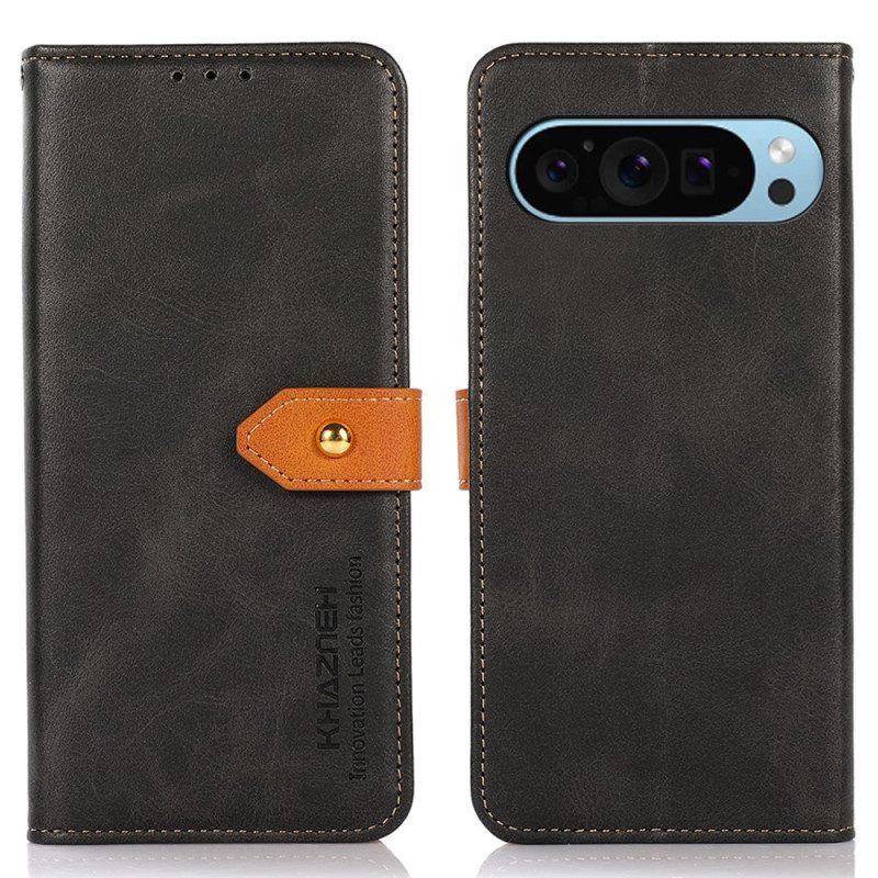 Lederhüllen Google Pixel 10 / 10 Pro Khazneh Goldverschluss