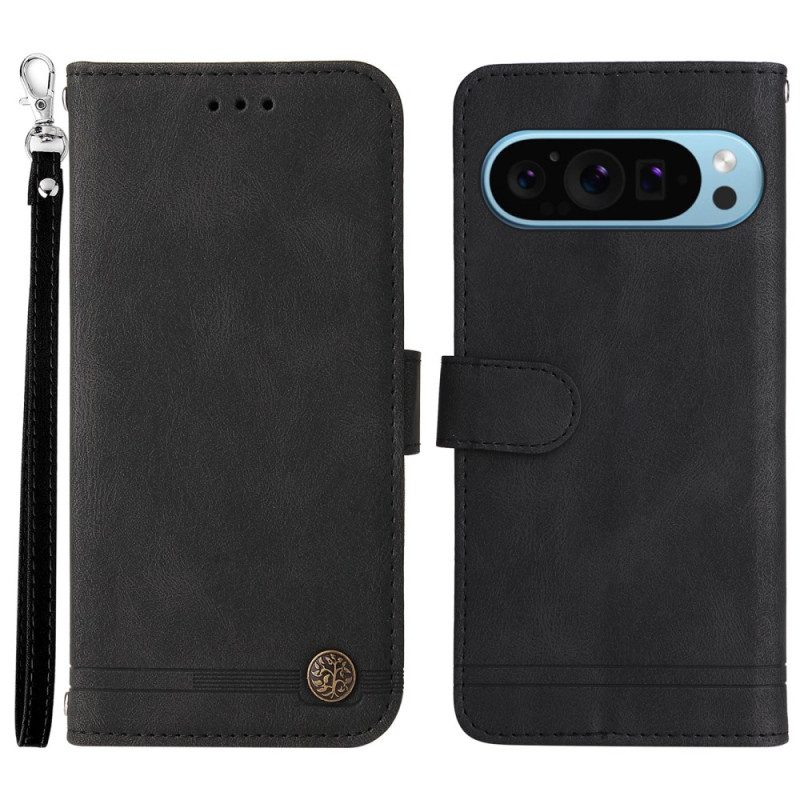 Lederhüllen Google Pixel 10 / 10 Pro Nieten Und Riemen