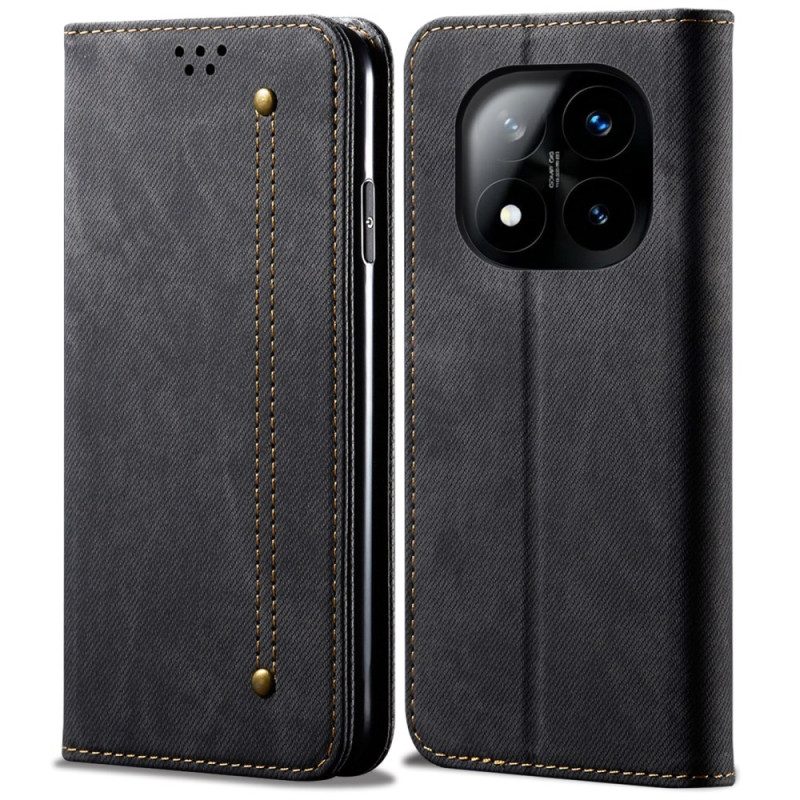 Flip Case Xiaomi Redmi Note 14 Pro 5g Denim-stoff