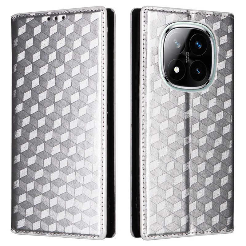 Flip Case Xiaomi Redmi Note 14 Pro 5g Glänzendes 3d-muster