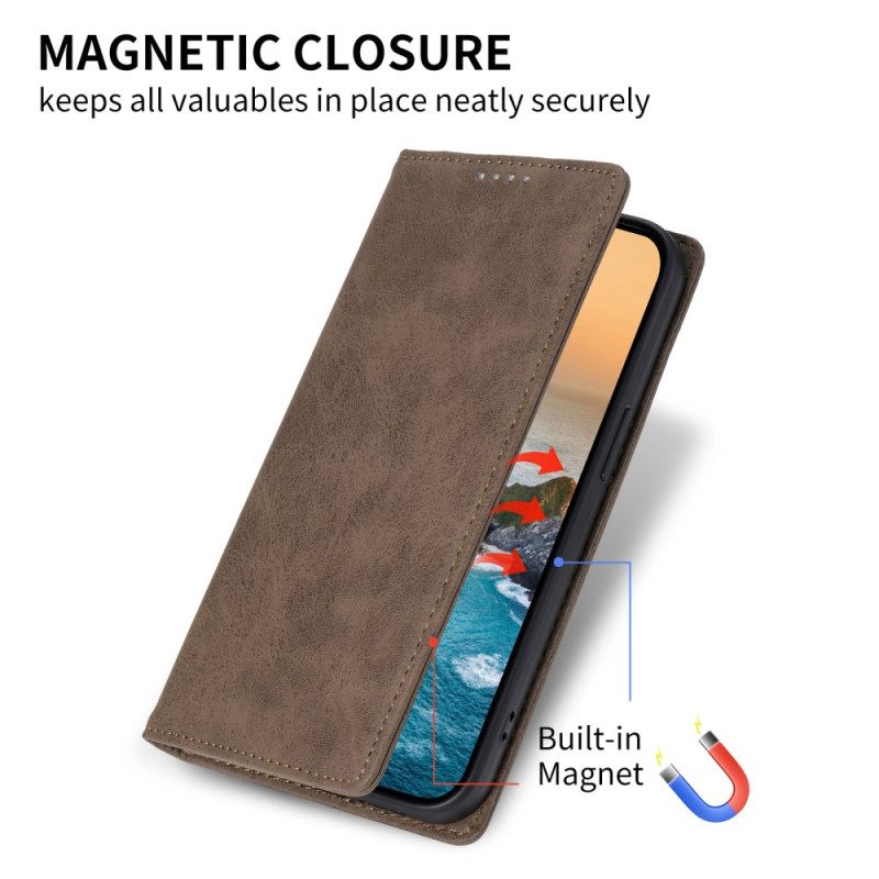 Flip Case Xiaomi Redmi Note 14 Pro 5g Handyhülle Vintage-lederoptik