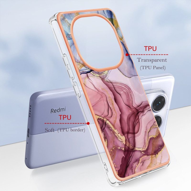 Hülle Für Xiaomi Redmi Note 14 Pro 5g Marmor-optik