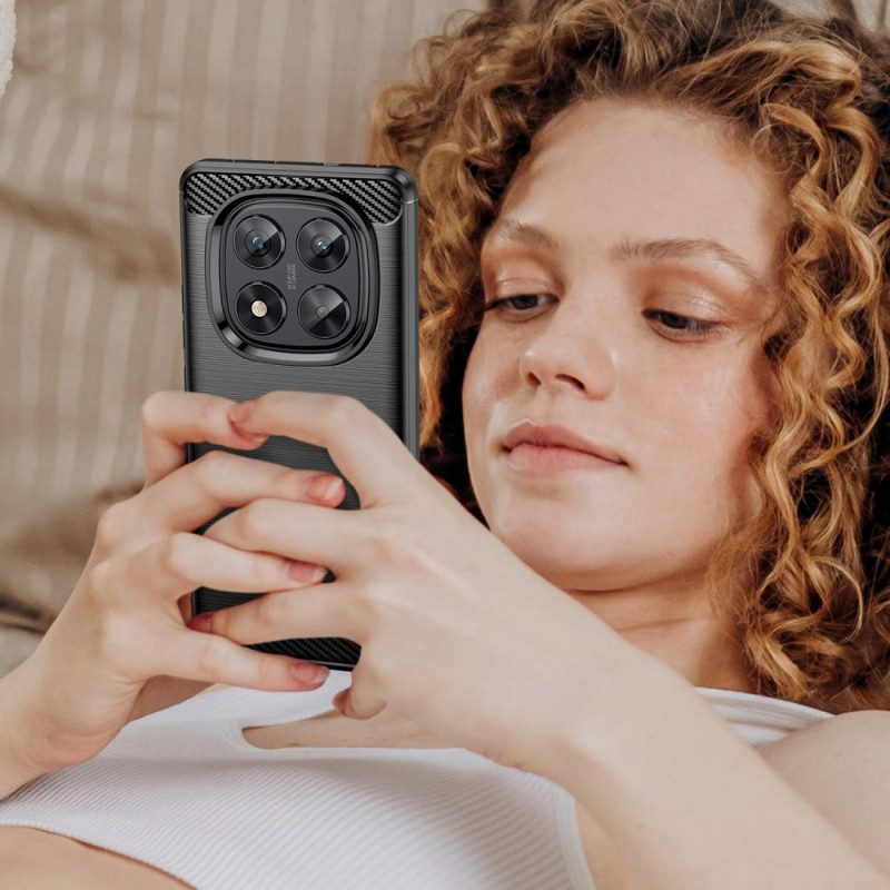 Hülle Xiaomi Redmi Note 14 Pro 5g Gebürstete Kohlefaser