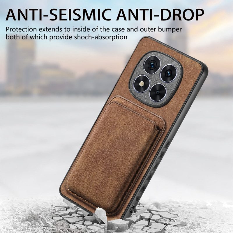 Hülle Xiaomi Redmi Note 14 Pro 5g Handyhülle Abnehmbarer Kartenhalter In Lederoptik