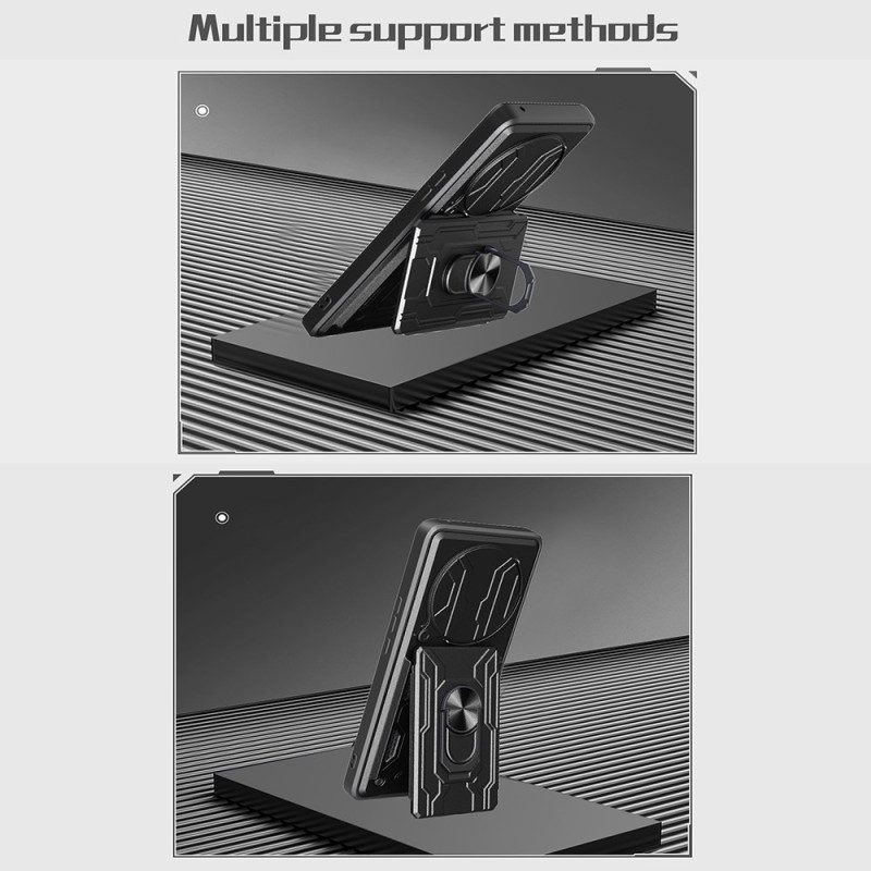 Hülle Xiaomi Redmi Note 14 Pro 5g Handyhülle Schiebe-kameraabdeckung Und Ständer