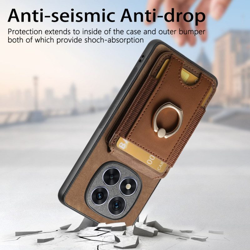 Hülle Xiaomi Redmi Note 14 Pro 5g Magnetischer Kartenhalter Mit Vertikaler Klappe