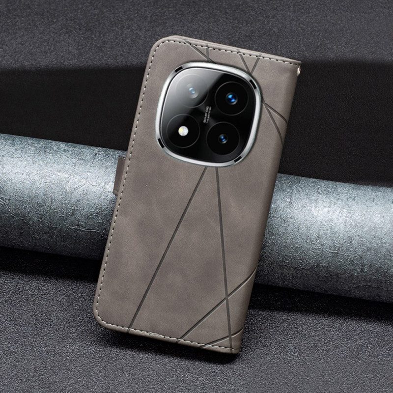 Lederhüllen Für Xiaomi Redmi Note 14 Pro 5g Binfen Color Geometrisch