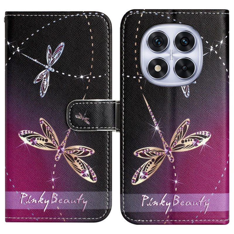 Lederhüllen Für Xiaomi Redmi Note 14 Pro 5g Libellen