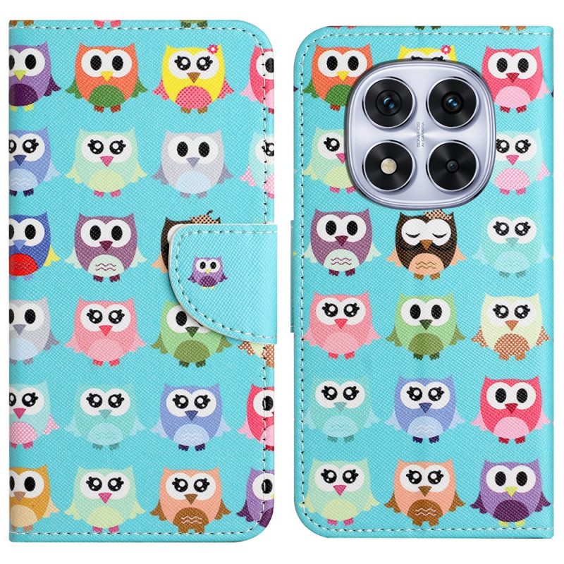 Lederhüllen Xiaomi Redmi Note 14 Pro 5g Eulenstamm