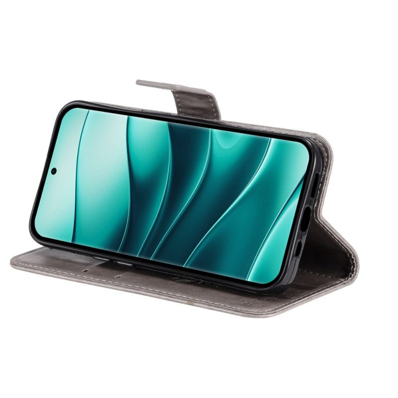 Lederhüllen Xiaomi Redmi Note 14 Pro 5g Handyhülle Baum Und Katze