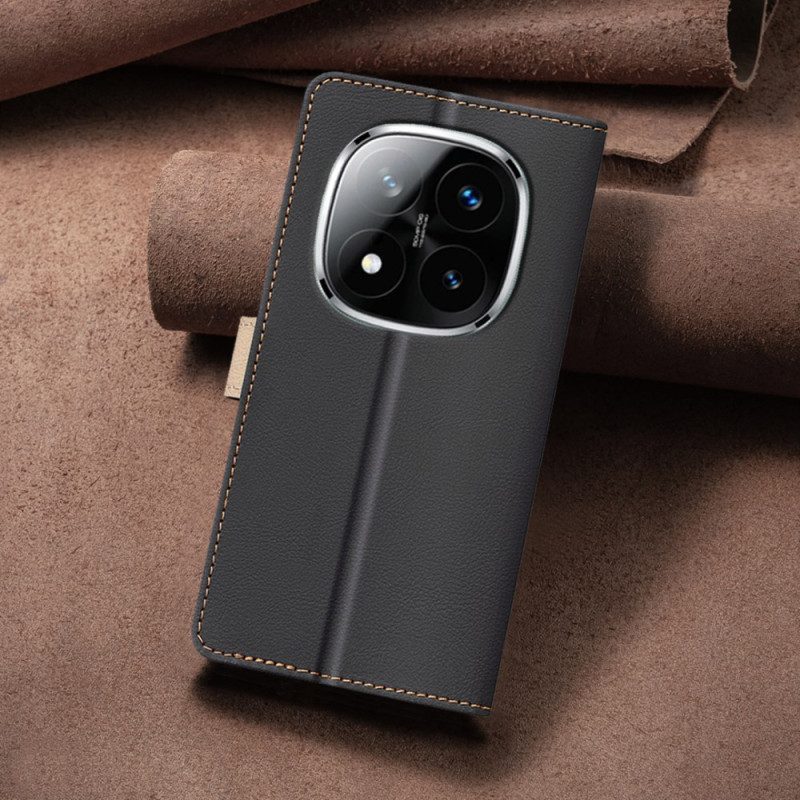 Lederhüllen Xiaomi Redmi Note 14 Pro 5g Handyhülle Binfen Color Zweifarbig