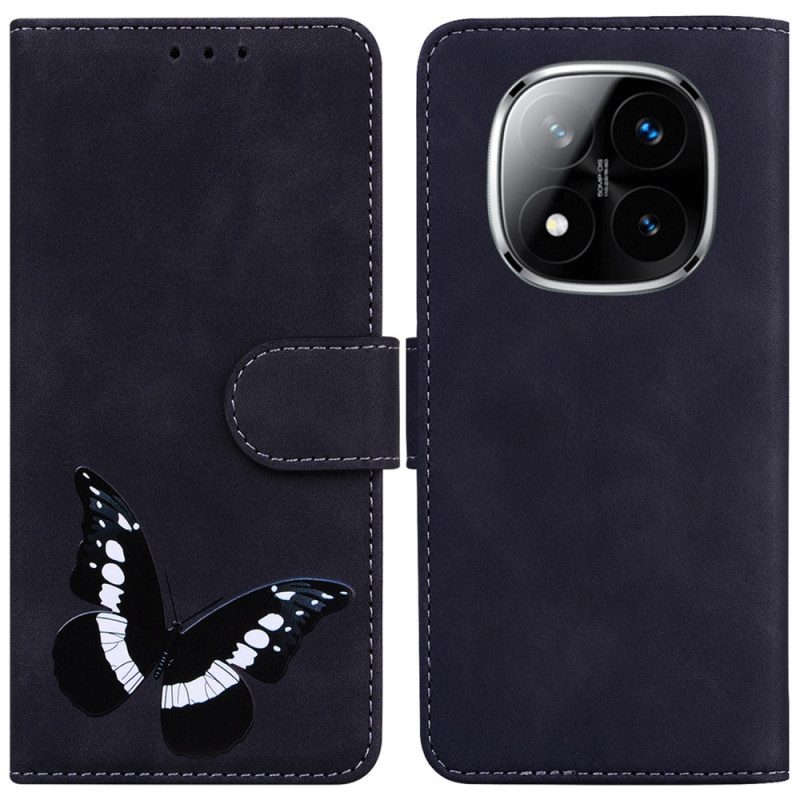 Lederhüllen Xiaomi Redmi Note 14 Pro 5g Handyhülle Schmetterling