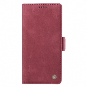 Lederhüllen Xiaomi Redmi Note 14 Pro 5g Handyhülle Ykatu-wildleder-effekt