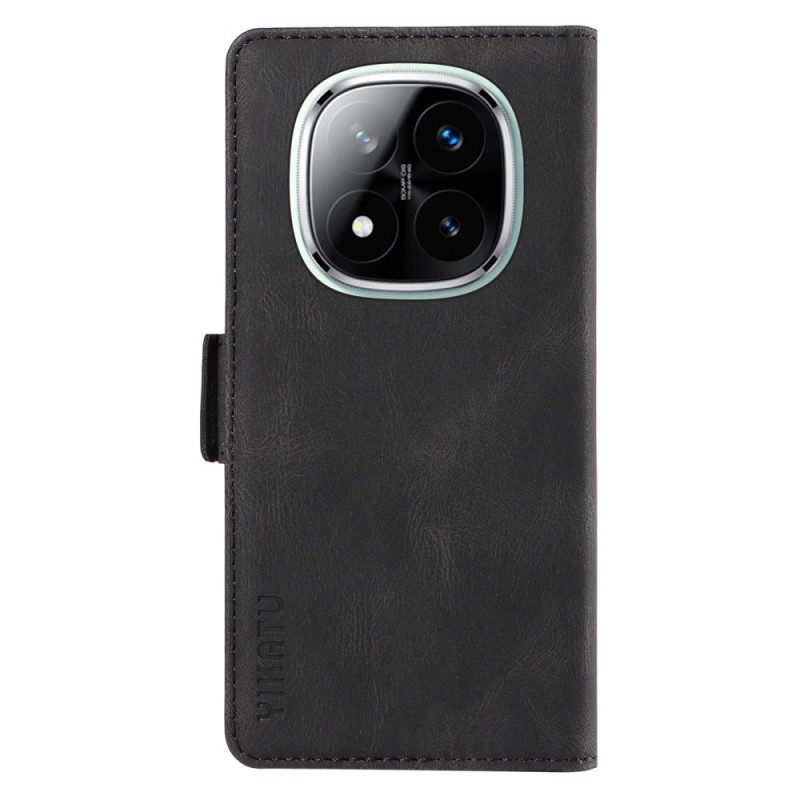 Lederhüllen Xiaomi Redmi Note 14 Pro 5g Handyhülle Ykatu-wildleder-effekt