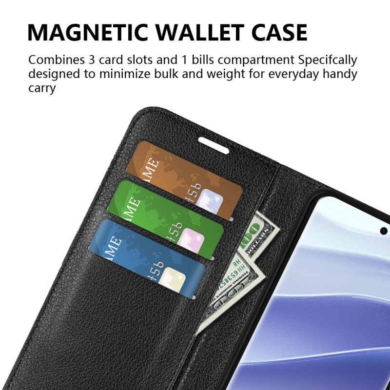 Lederhüllen Xiaomi Redmi Note 14 Pro 5g Klassisches Litschi-kunstleder