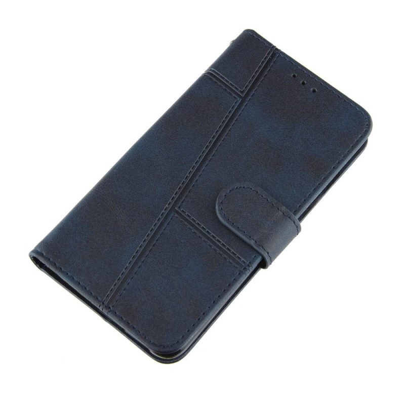 Flip Case Für Xiaomi 11T / 11T Pro Mit Kordel Riemchen-geo-ledereffekt