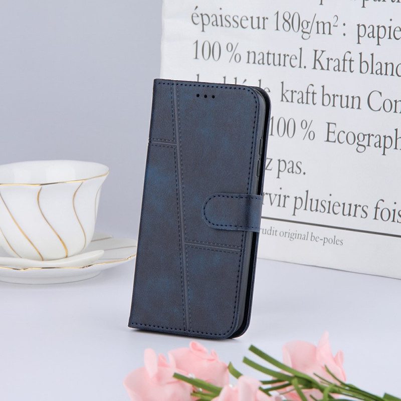 Flip Case Für Xiaomi 11T / 11T Pro Mit Kordel Riemchen-geo-ledereffekt