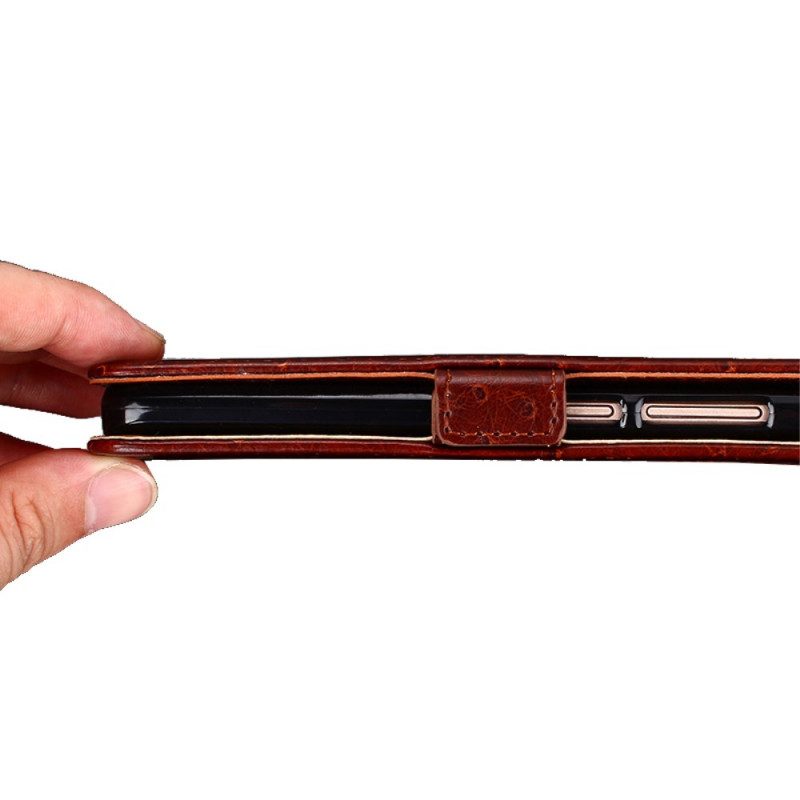 Flip Case Für Xiaomi 11T / 11T Pro Zweifarbige Straußenhautstruktur
