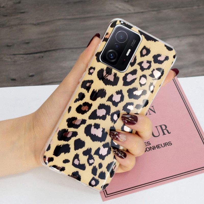 Handyhülle Für Xiaomi 11T / 11T Pro Marmor Im Leoparden-stil