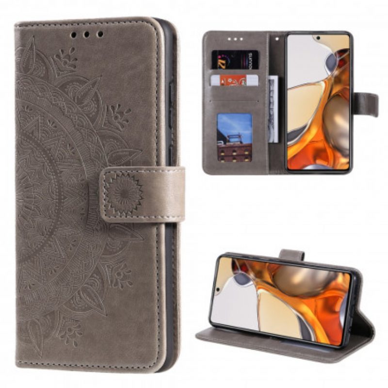 Lederhüllen Für Xiaomi 11T / 11T Pro Sonnenmandala