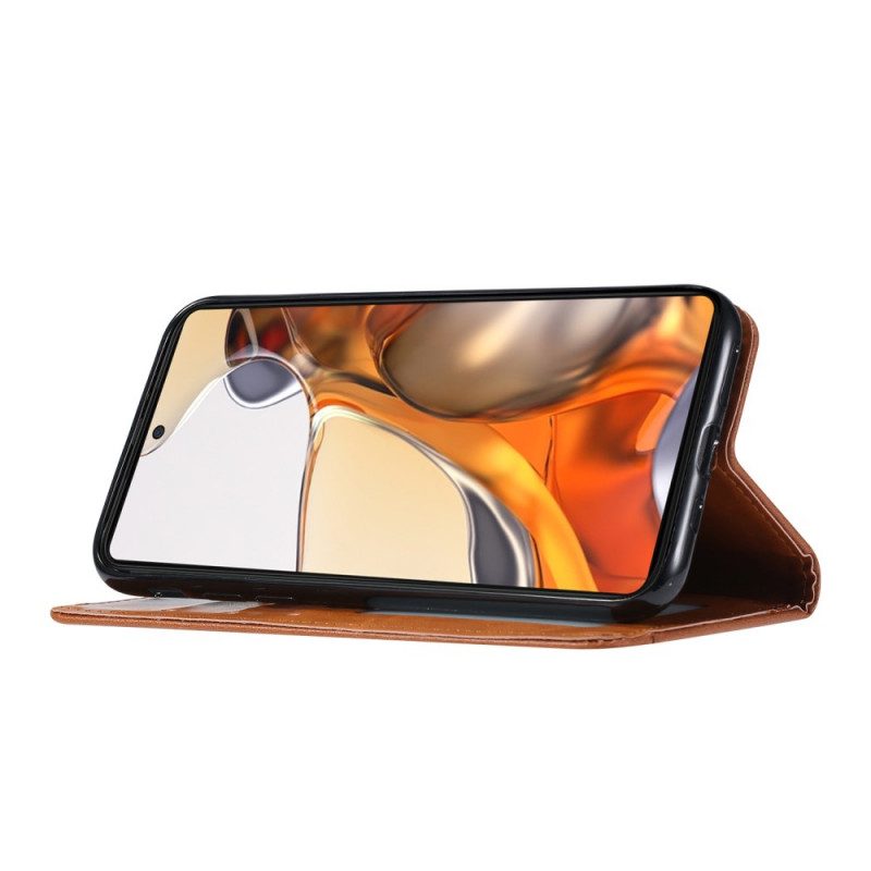 Schutzhülle Für Xiaomi 11T / 11T Pro Flip Case Kartenhalter Aus Kunstleder