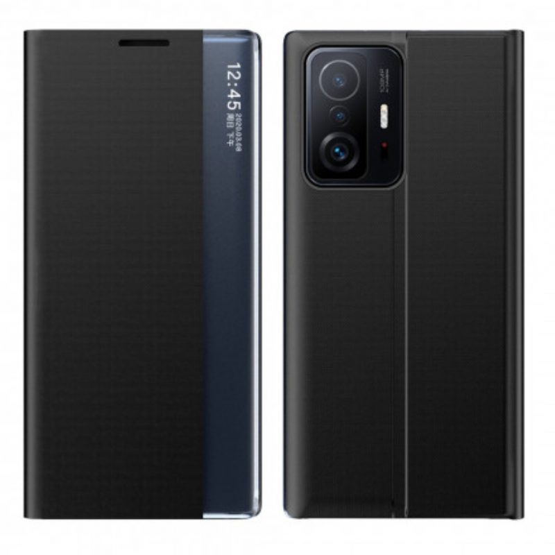 Schutzhülle Für Xiaomi 11T / 11T Pro Strukturiertes Kunstleder