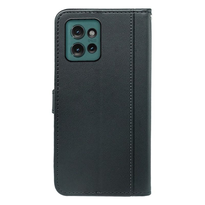 Lederhüllen Motorola Edge 50 Handyhülle Stilisiert
