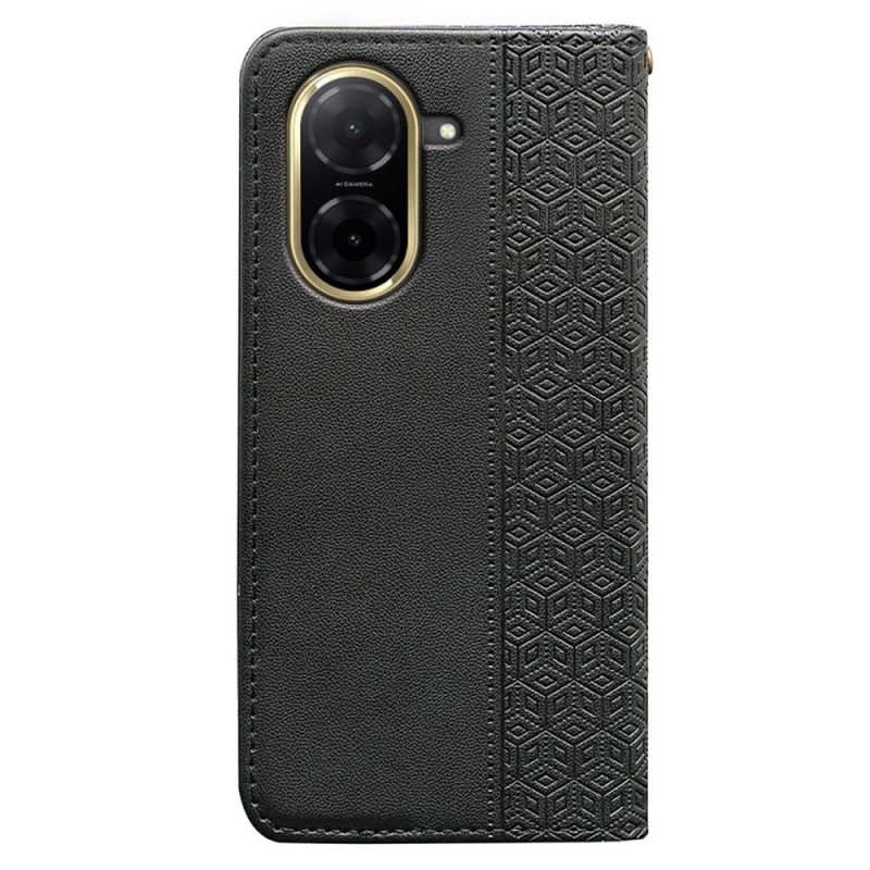 Flip Case Poco C71 Karomuster