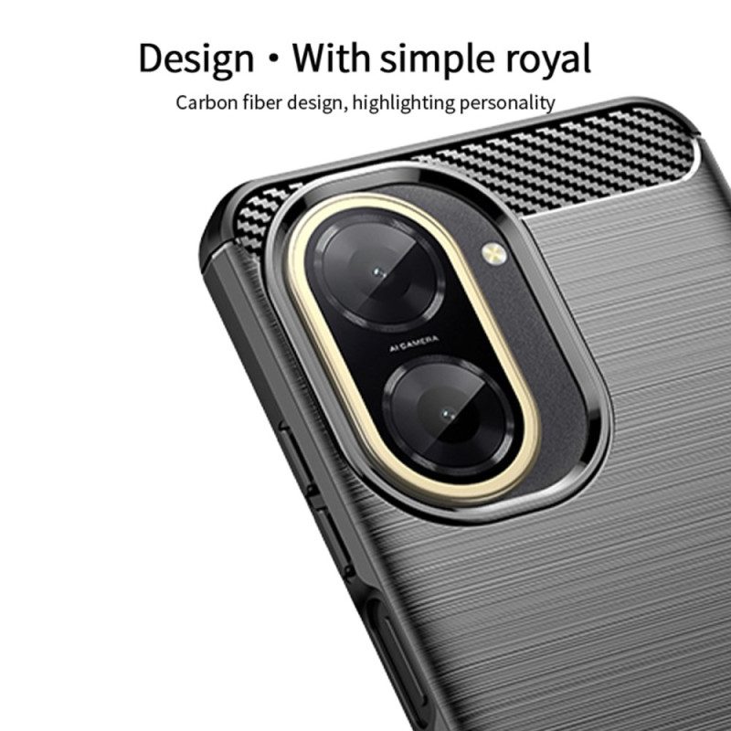 Hülle Poco C71 Gebürstete Kohlefaser