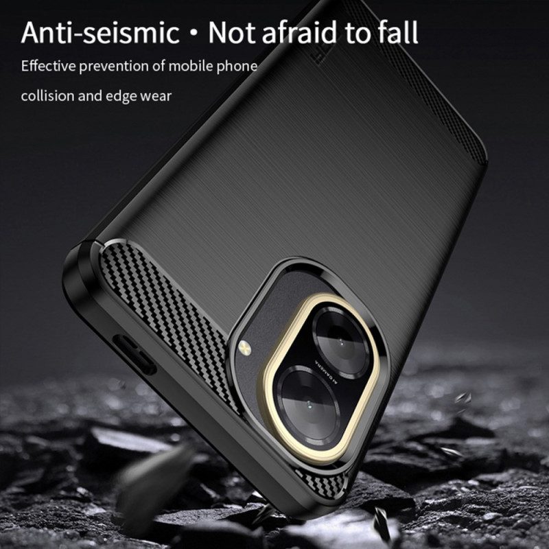 Hülle Poco C71 Gebürstete Kohlefaser