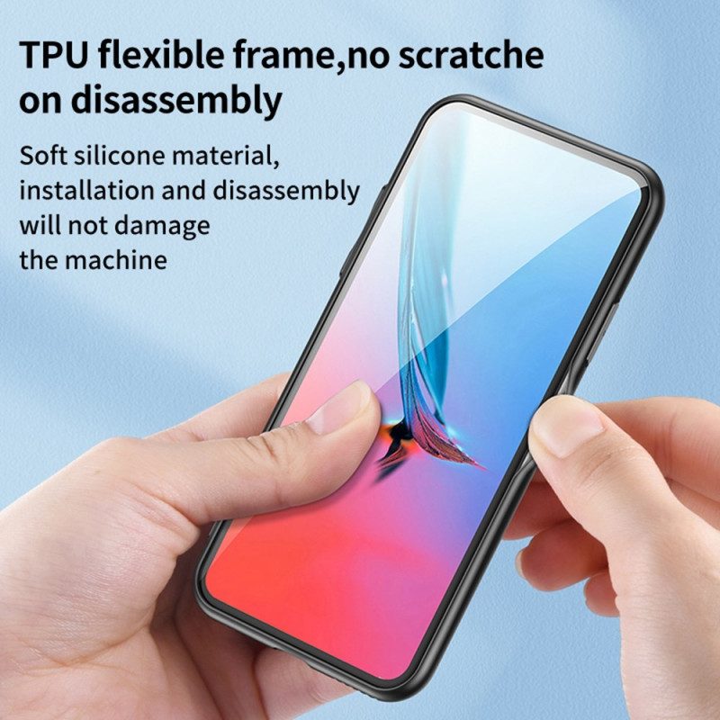 Hülle Poco C71 Handyhülle Gehärtetes Glas Mit Schmetterlingsmuster