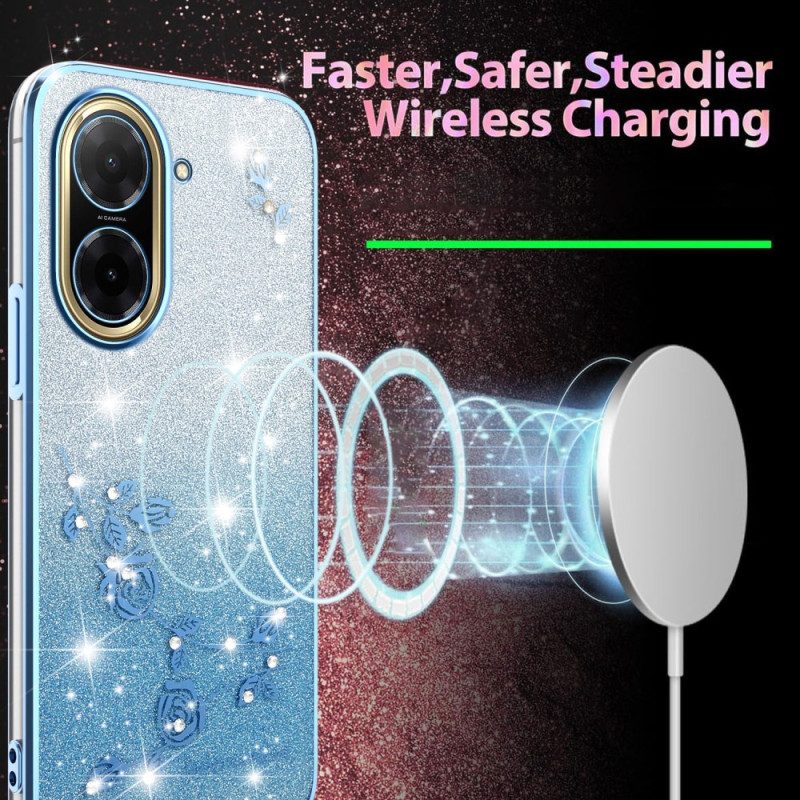 Hülle Poco C71 Handyhülle Strasssteine