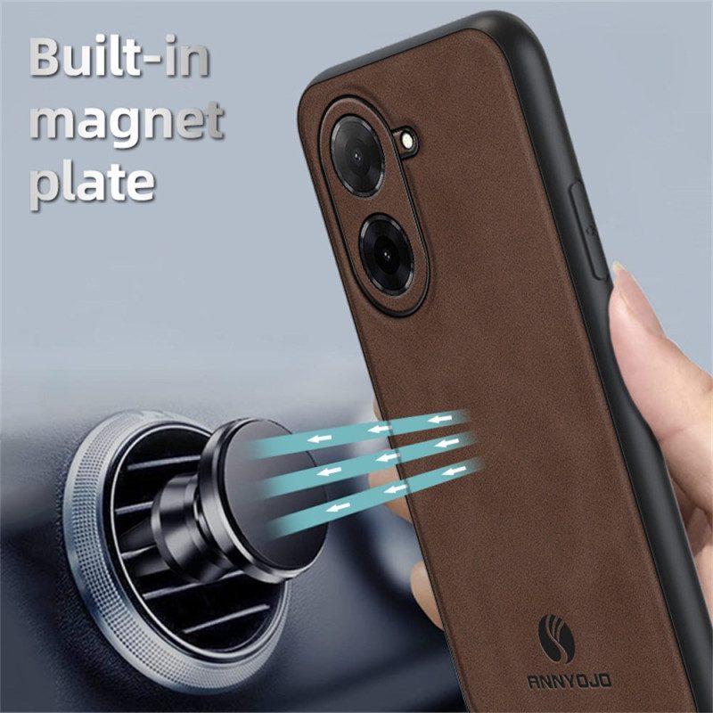 Hülle Poco C71 Lederoptik