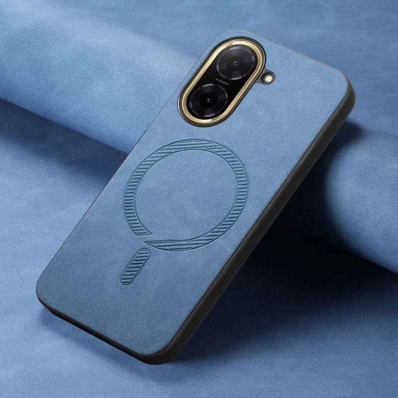 Hülle Poco C71 Magsafe-kompatibel Lederoptik