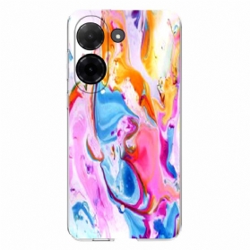 Hülle Poco C71 Marmormuster