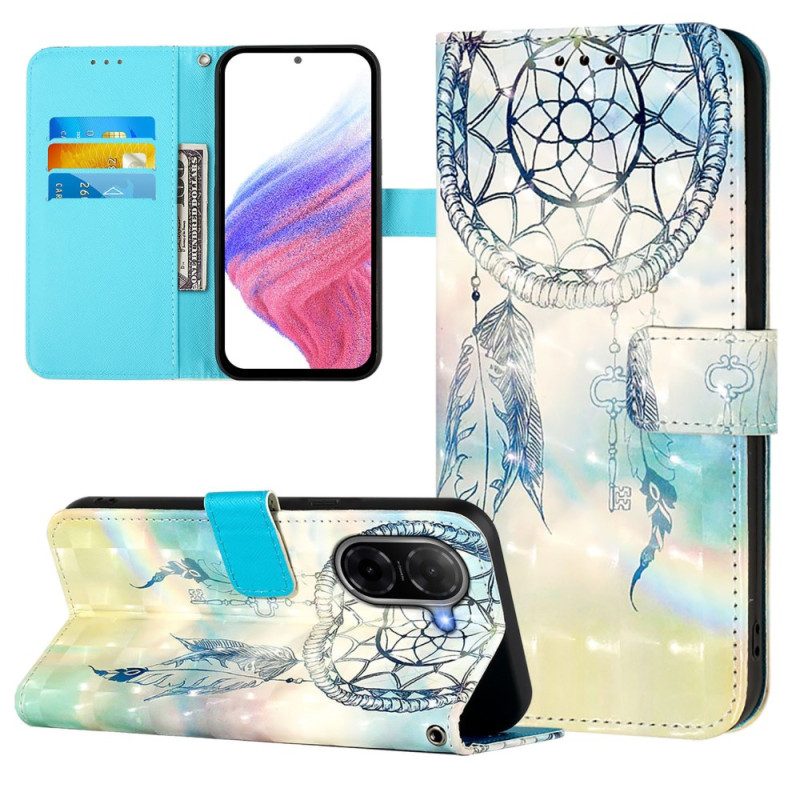 Lederhüllen Für Poco C71 Aquarell-traumfänger