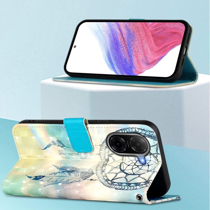 Lederhüllen Für Poco C71 Aquarell-traumfänger