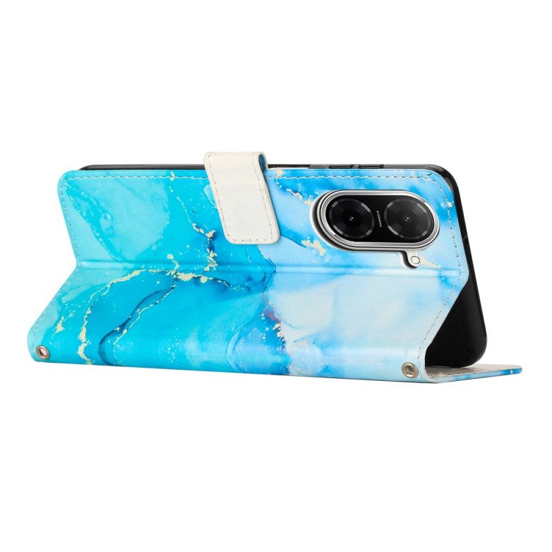 Lederhüllen Für Poco C71 Marmor-design