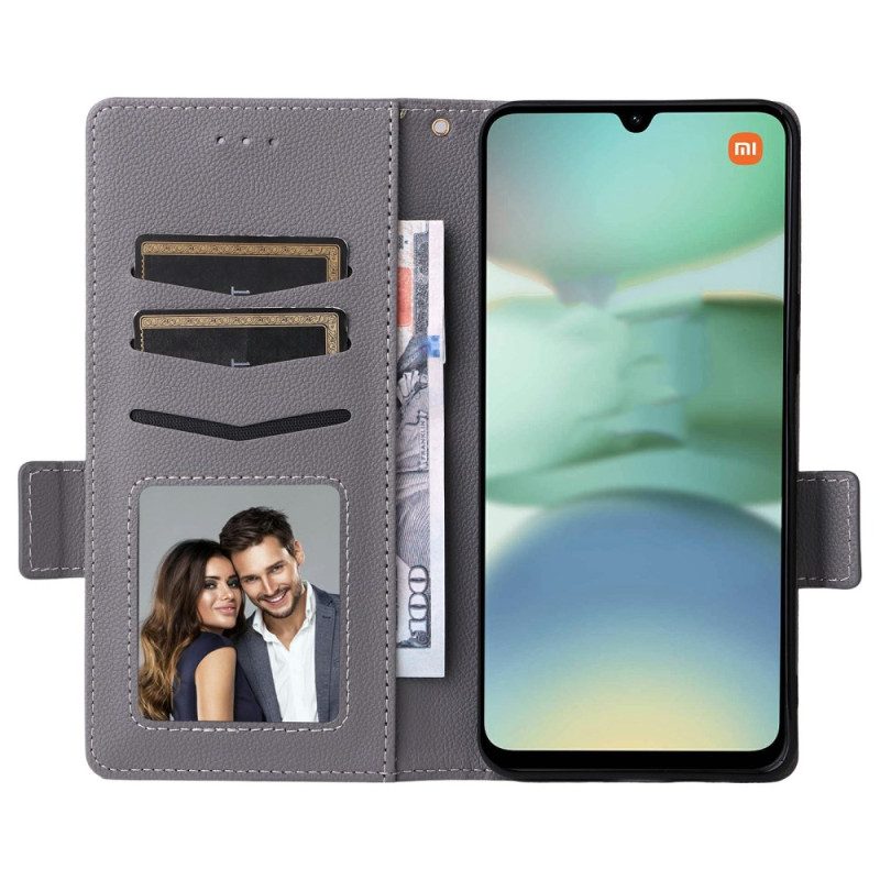 Lederhüllen Für Poco C71 Umhängeband Mit Litschi-textur