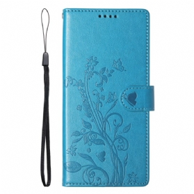 Lederhüllen Poco C71 Blumenmuster