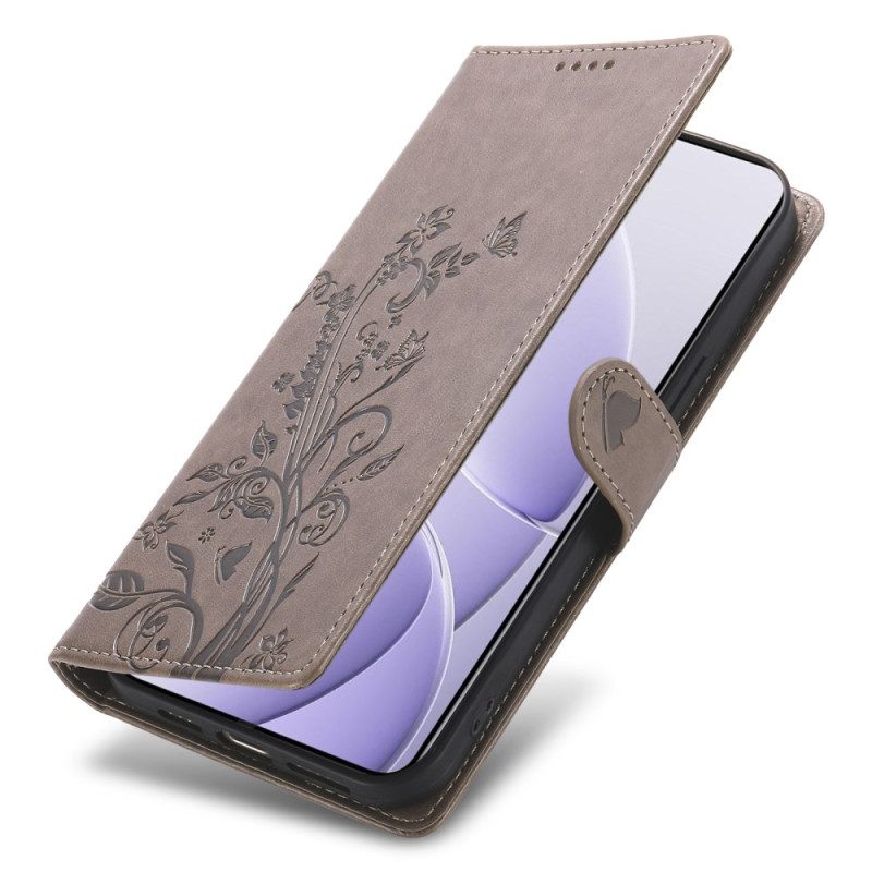 Lederhüllen Poco C71 Blumenmuster