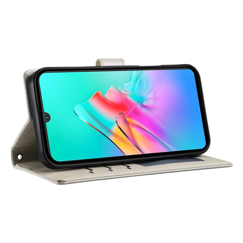 Lederhüllen Poco C71 Gesteppt Mit Trageriemen Und Schultergurt