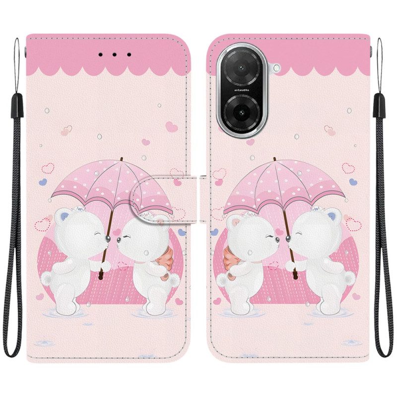 Lederhüllen Poco C71 Handyhülle Bärenmuster