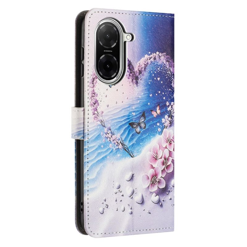 Lederhüllen Poco C71 Handyhülle Herz