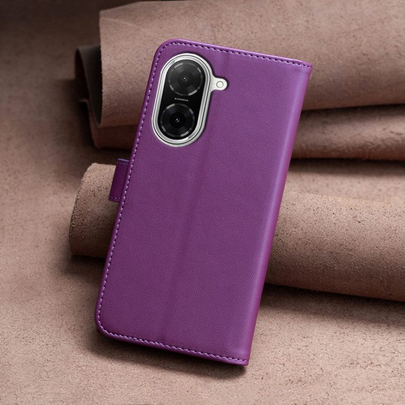 Lederhüllen Poco C71 Handyhülle Kunstleder In Binfen-farbe