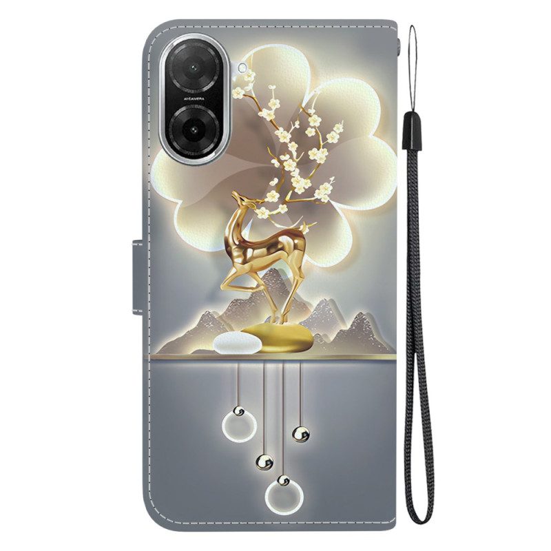 Lederhüllen Poco C71 Handyhülle Sikahirsch