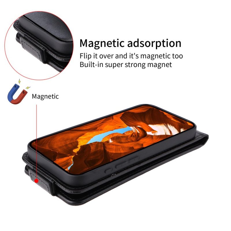 Lederhüllen Poco C71 Handyhülle Vertikale Klappe