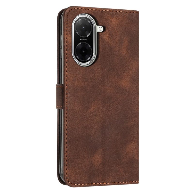 Lederhüllen Poco C71 Linienmuster Mit Riemen