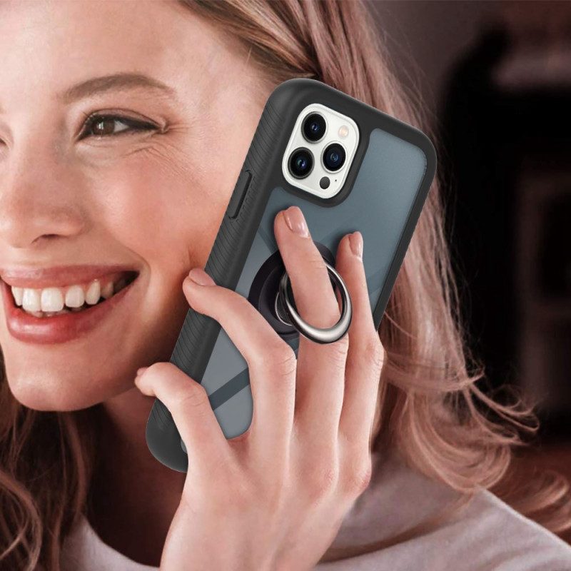 Hülle Für iPhone 14 Pro Hybrid-ringhalterung