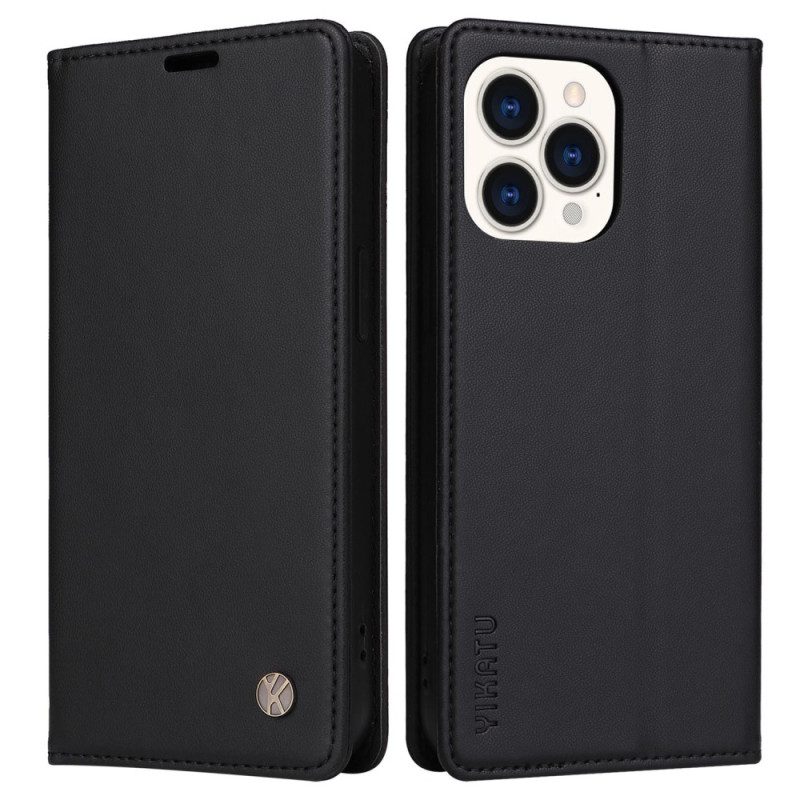 Schutzhülle Für iPhone 14 Pro Flip Case Dekorative Nieten